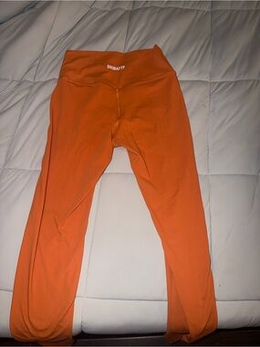 Kids Orange Dri-Fit Leggings with Waistband